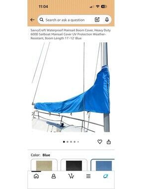 Shinetec Waterproof Mainsail Boom Cover